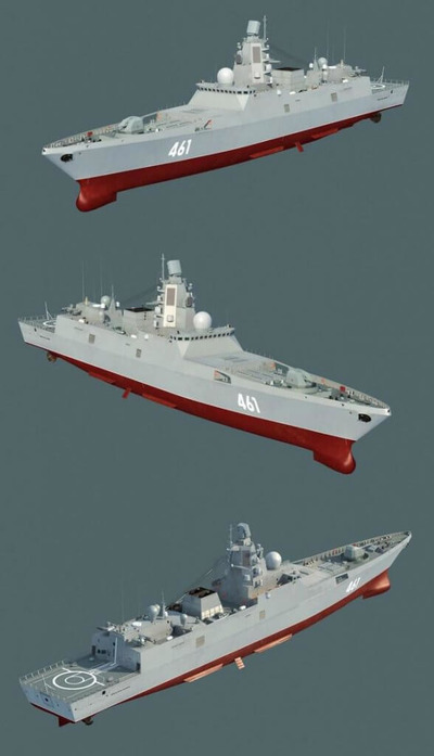 Gorshkov海军元帅级护卫舰3D模型（OBJ,FBX,MAX）