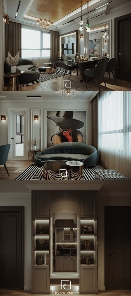 全套室内设计客厅卧室厨房家具和装饰组合3D模型（MAX）