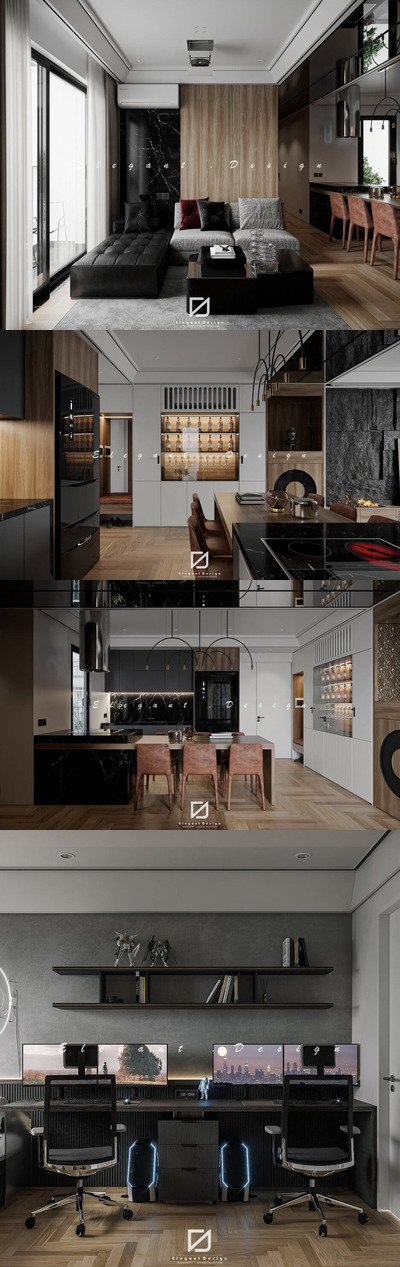 整套室内设计室内家具和装饰组合3D模型（MAX）
