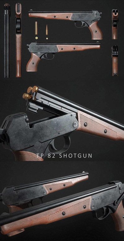 TP82复合手枪3D模型（OBJ,FBX,MAX）