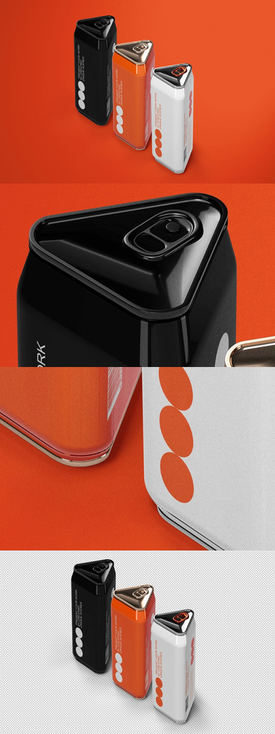 三角易拉罐产品样机(PSD)