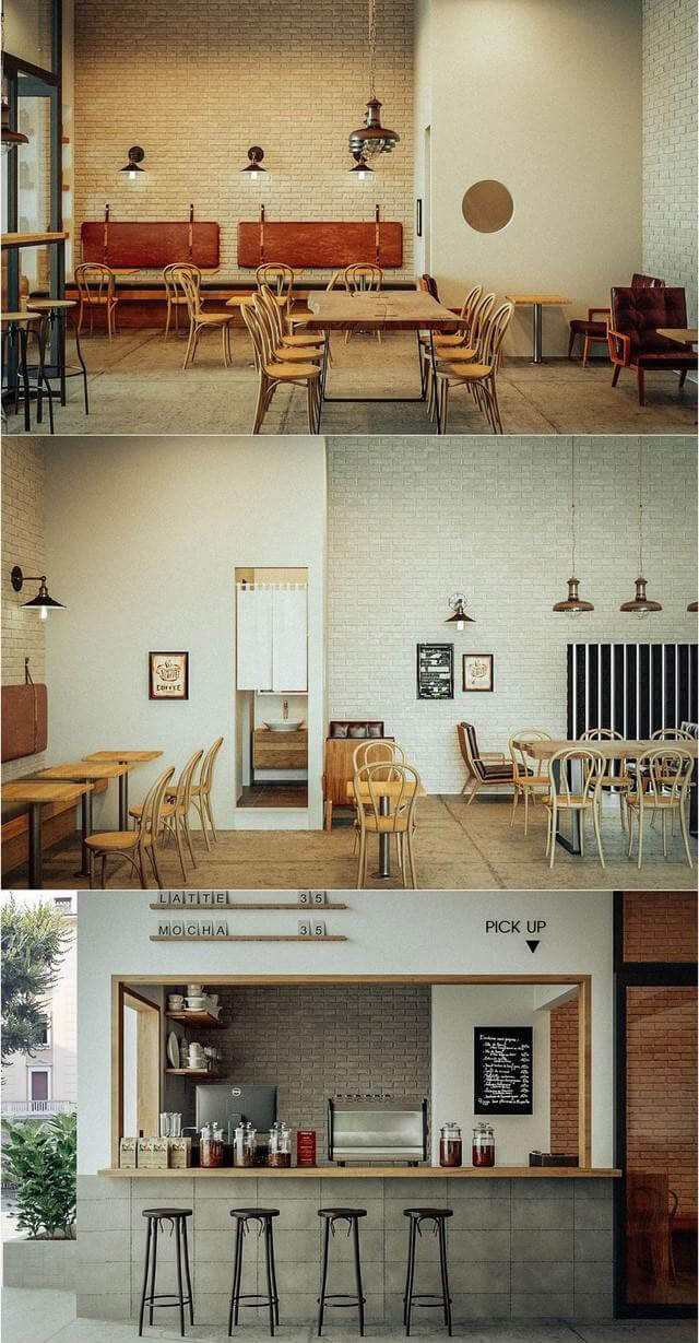 咖啡店内部场景3D模型（MAX）