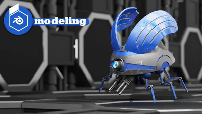 Blender打造的免费机械昆虫3D模型工程文件免费下载（blend）