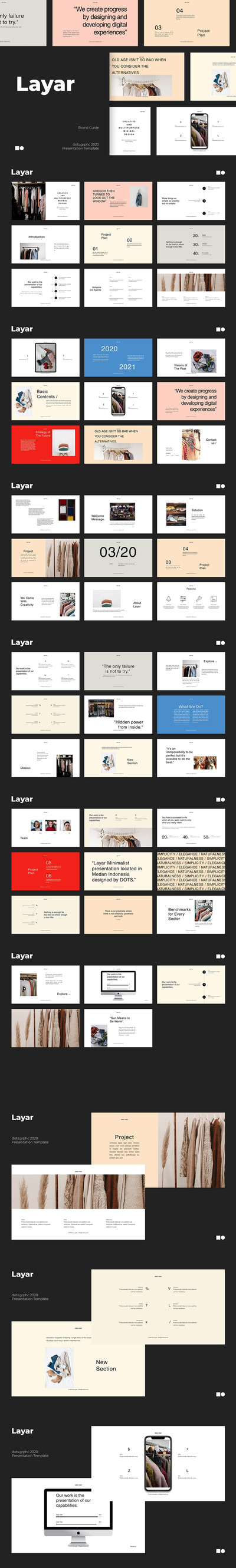 时尚高端专业的高品质清新优雅简约powerpoint幻灯片演示模板（pptx、key）