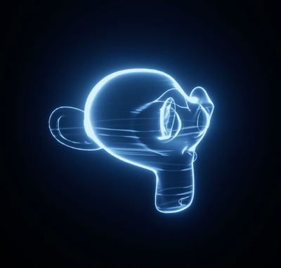 Blender全息影像动画材质下载（blend）