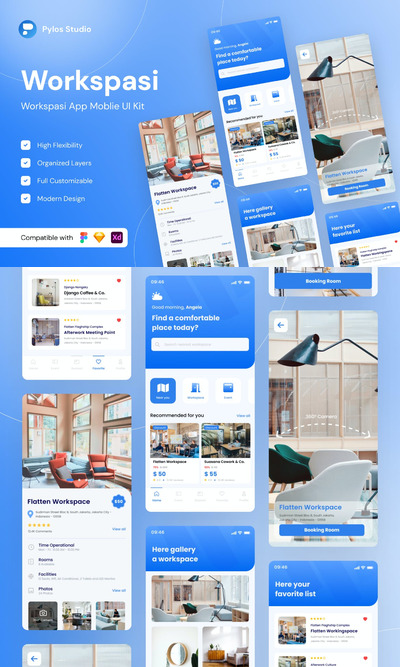 设计工作室 App UI Kits (FIG)