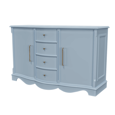 Bologna蓝色抽屉柜3D模型（OBJ,FBX,MAX）