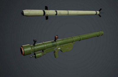 9K32 Strela斯特雷拉导弹发射器3D模型（OBJ,FBX,MAX）