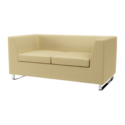 GoBeyond杏色双人布艺沙发3D模型（OBJ,FBX,MAX）