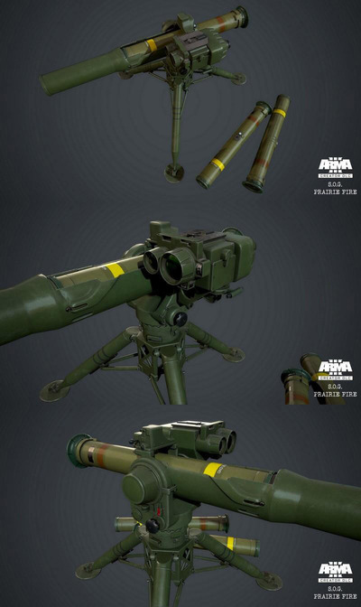 BGM 71 TOW陶氏反坦克导弹3D模型（OBJ,FBX,MAX）