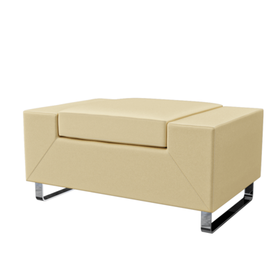 GoBeyond杏色单人布艺沙发3D模型（OBJ,FBX,MAX）