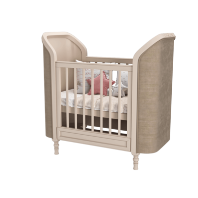 Rome带有椭圆形床头板的婴儿床3D模型（OBJ,FBX,MAX）