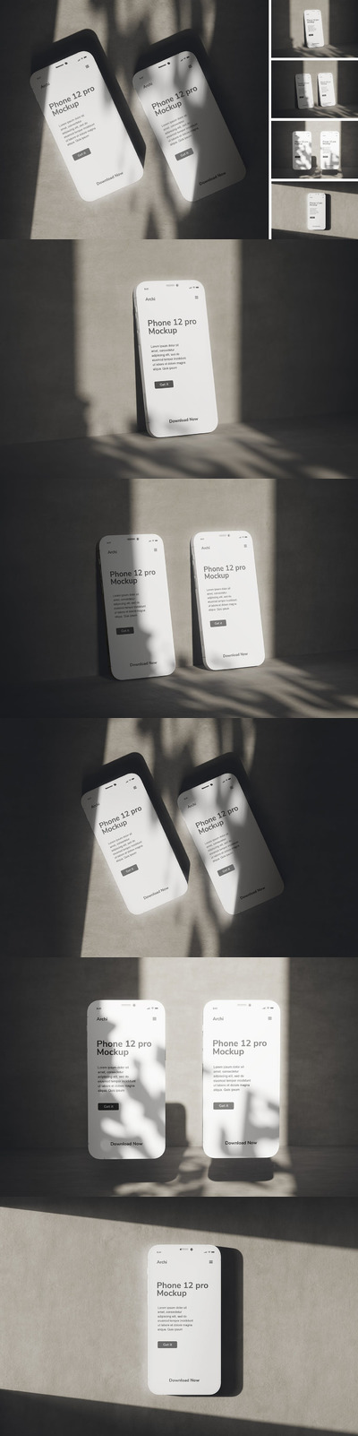 时尚高端专业的高品质iPhone APP UI样机展示模型mockups