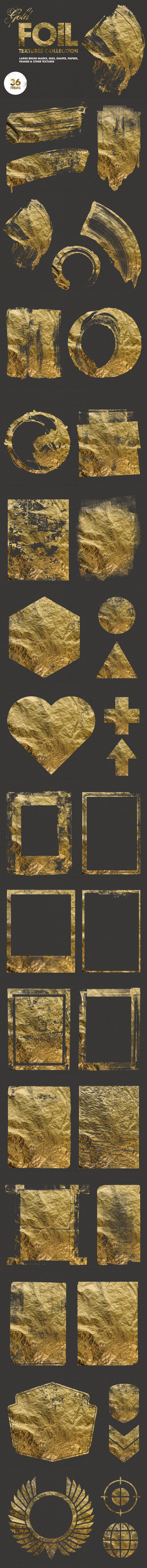 36个高品质的时尚高端房地产金色背景底纹纹理集合