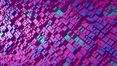 抽象方块背景 (JPG)