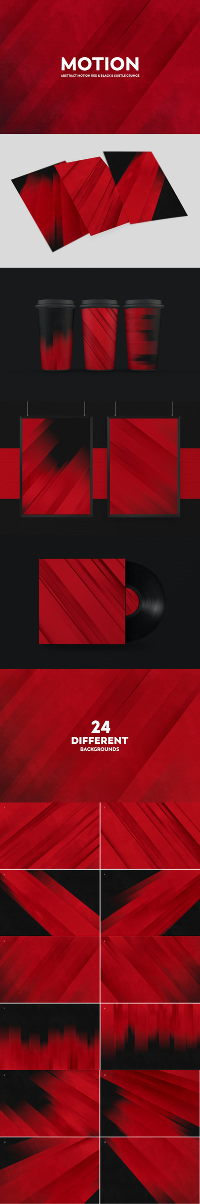 高品质的红黑配色抽象背景底纹纹理集合