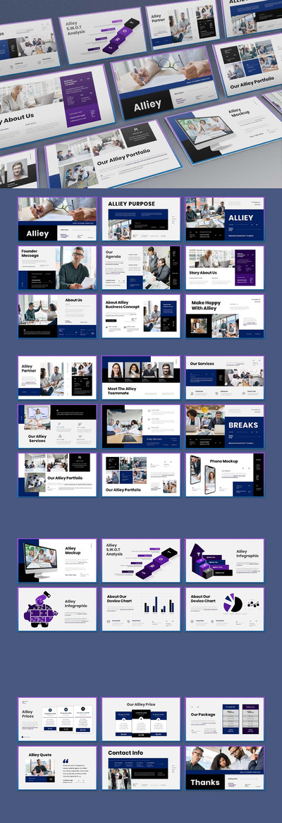 高品质的时尚高端专业的高品质商业商务powerpoint幻灯片演示模板（pptx）