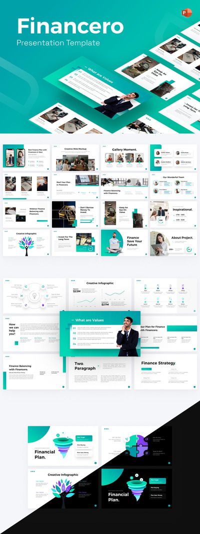 高品质的时尚高端专业的商业商务powerpoint幻灯片演示模板（pptx）