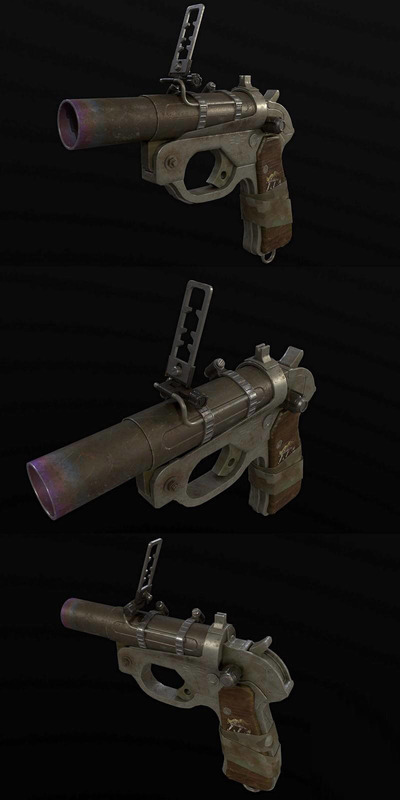 LP42核弹枪3D模型（OBJ,FBX,MAX）