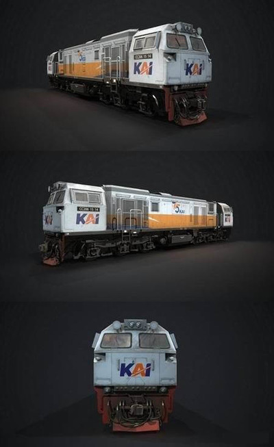 CC206火车3D模型（OBJ,FBX,MAX）