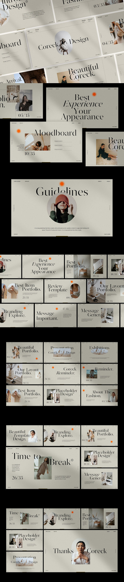 时尚高端清新优雅多用途的高品质powerpoint幻灯片演示模板（pptx）