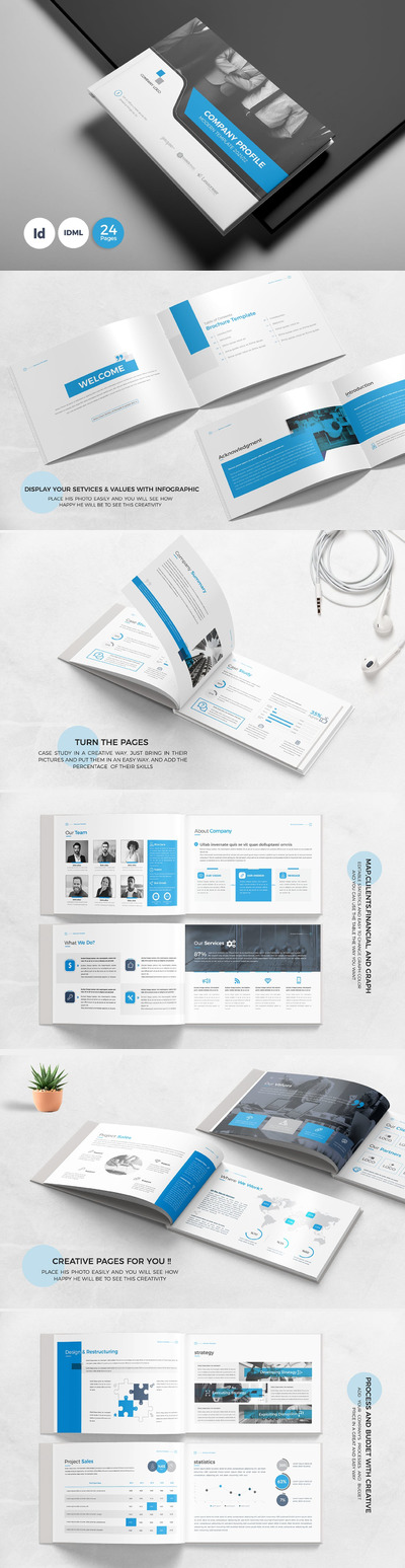 高品质的时尚高端专业的公司宣传册画册品牌手册房地产楼书杂志设计模板