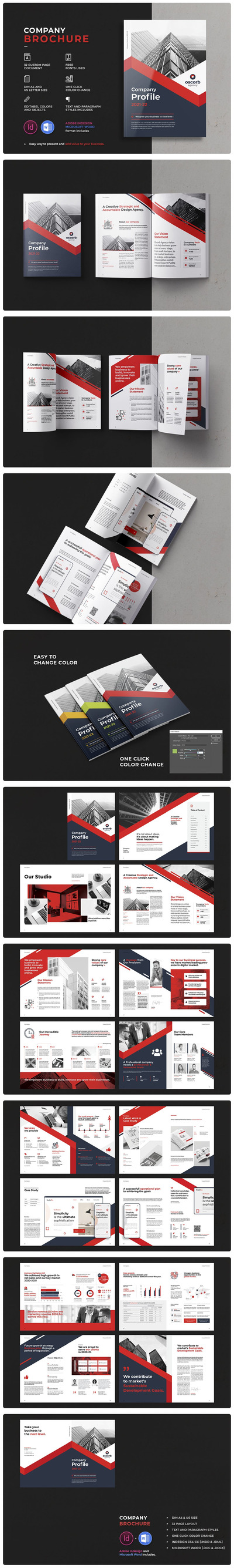 时尚高端专业的高品质商业商务宣传册画册杂志房地产楼书设计模板