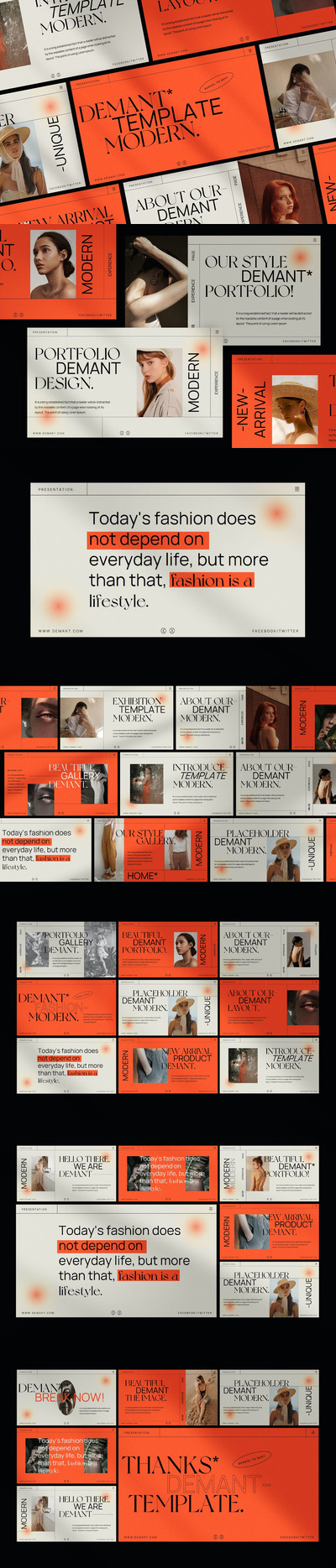 时尚高端专业的高品质的powerpoint幻灯片演示模板（pptx）