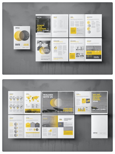 时尚高端专业的高品质品牌手册画册宣传册杂志房地产楼书设计模板