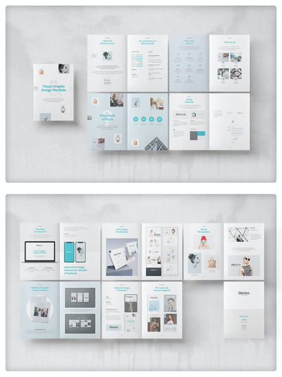 时尚高端专业的高品质品牌手册画册宣传册杂志房地产楼书设计模板