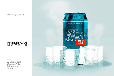 冰镇饮料易拉罐样机(PSD)