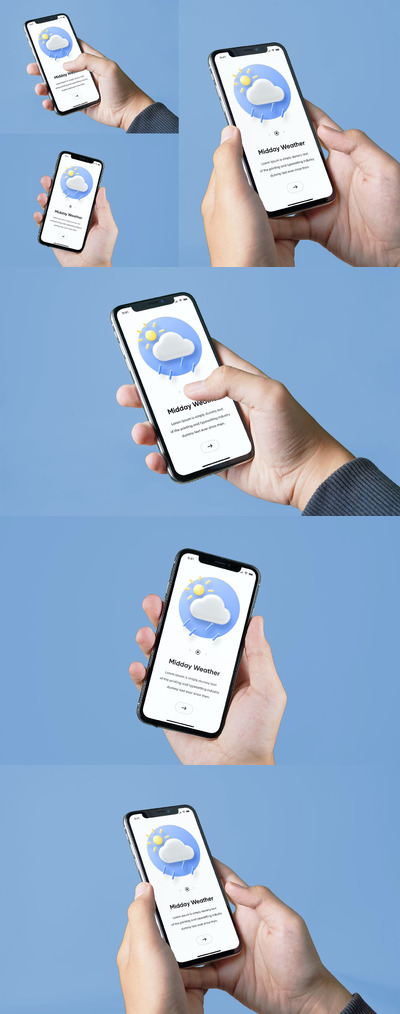 Iphone X现实屏幕模型包(PSD)