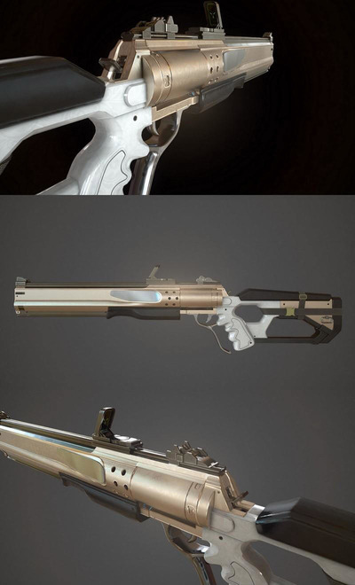 概念步枪3D模型（OBJ,FBX,MAX）