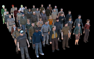 Low Poly人群3D模型（FBX,MAX）