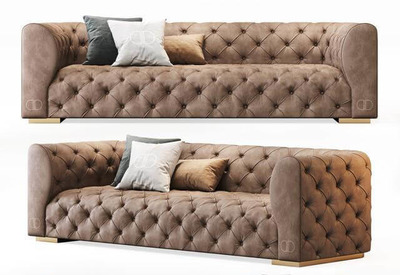 Daytona Vogue一体式沙发3D模型（OBJ,MAX）