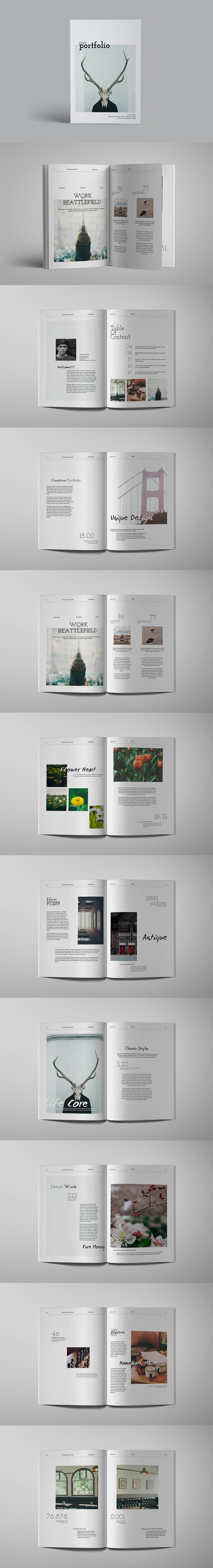 时尚高端专业的高品质品牌手册画册宣传册杂志房地产楼书设计模板