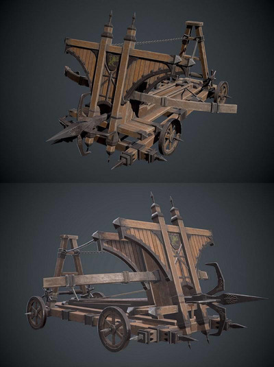 Balista弩炮3D模型（OBJ,FBX,MAX）