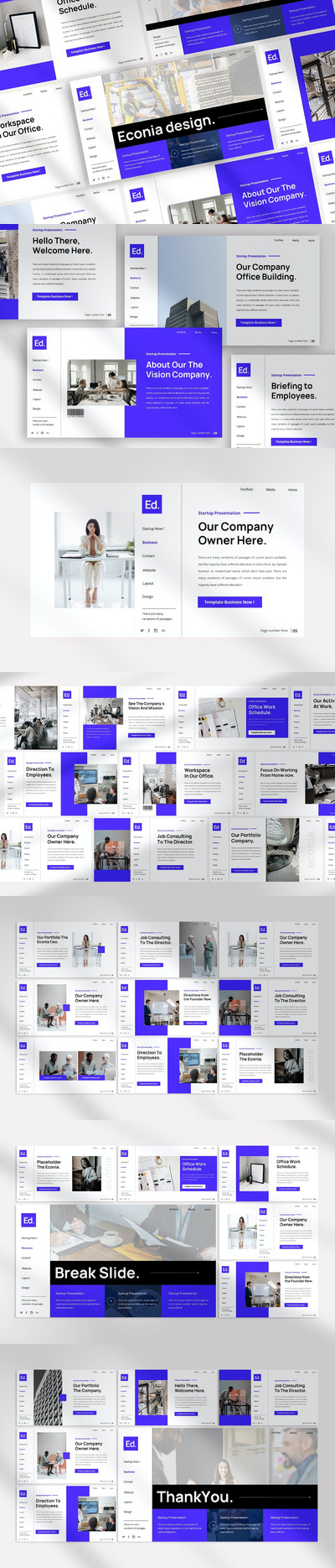 Econia - 精美的简报演示模板 (PPT,PPTX)