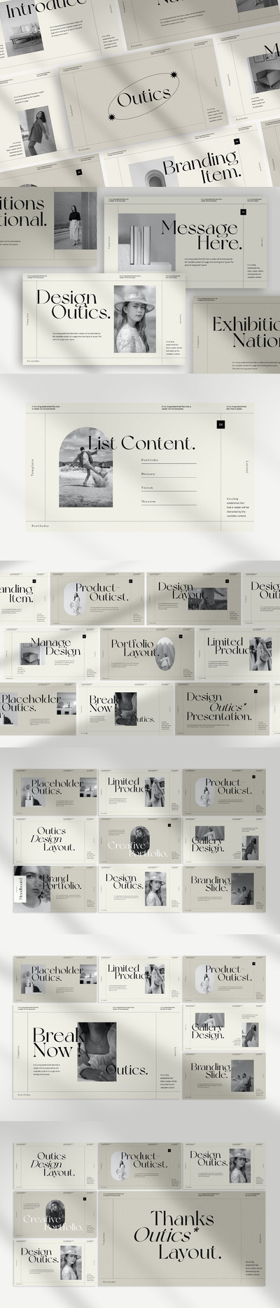 Outics - 现代优雅的PPT演示模板(PPTX,PPT)