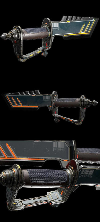 科幻匕首3D模型（OBJ,FBX,MAX）