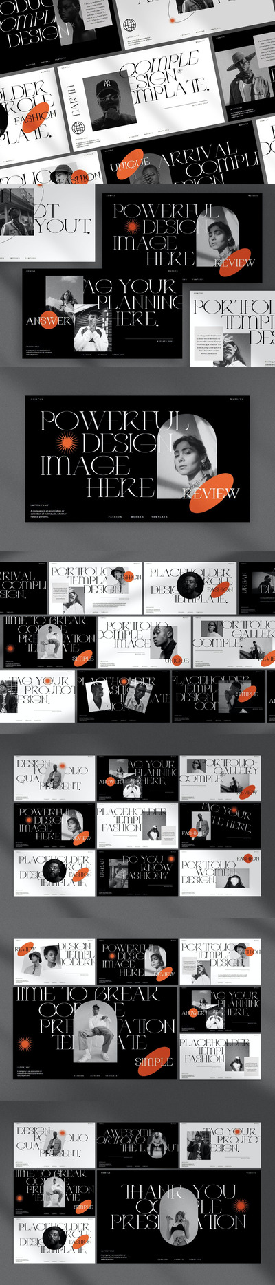 Comple - 抽象精美ppt演示模板(PPT,PPTX)