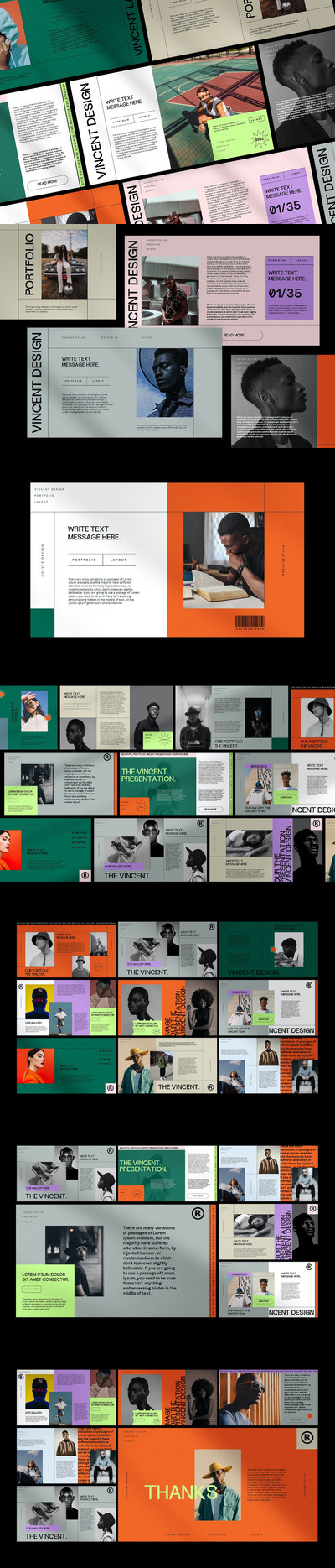 Vincent - 精美复古PPT演示模板(PPT,PPTX)