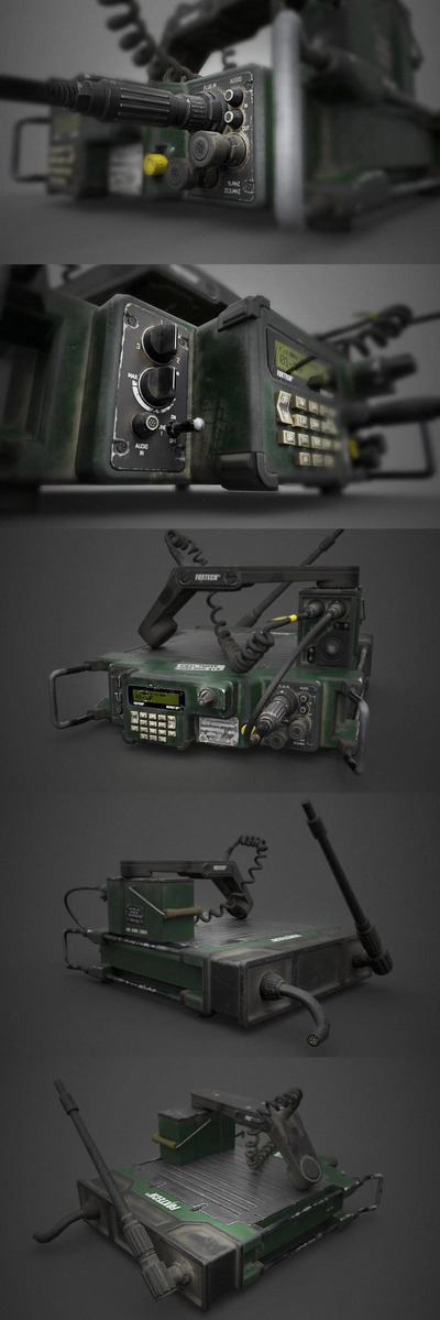 军事电台3D模型（OBJ,FBX,MAX）