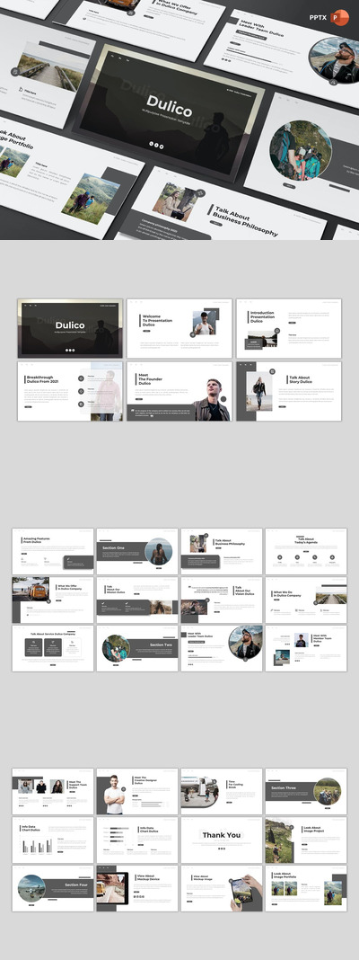 时尚高端专业的高品质多用途powerpoint幻灯片演示模板（pptx）