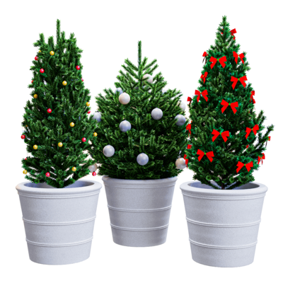 圣诞树盆景3D模型（OBJ,FBX,MAX）