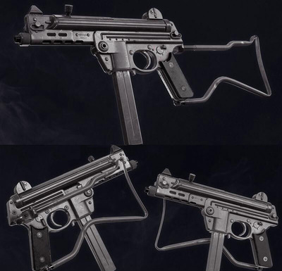 Walther MPK冲锋枪3D模型（OBJ,FBX,MAX）