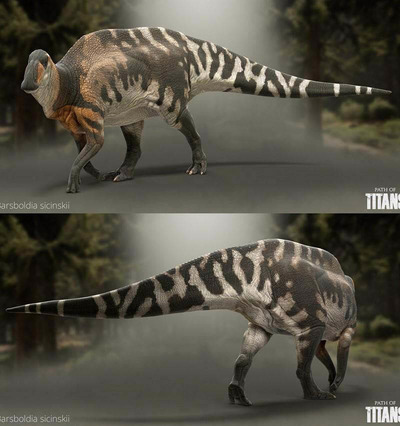 Barsboldia sicinskii巴思钵氏龙3D模型（OBJ,FBX,MAX）