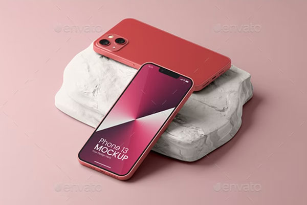 iPhone 13苹果手机样机 (psd)