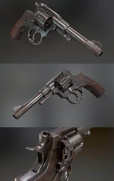 Nagant 1941左轮手枪3D模型（OBJ,FBX,MAX）