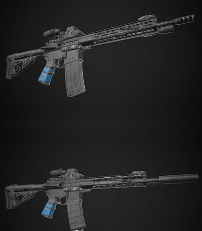 AR-15步枪3D模型（OBJ,FBX）